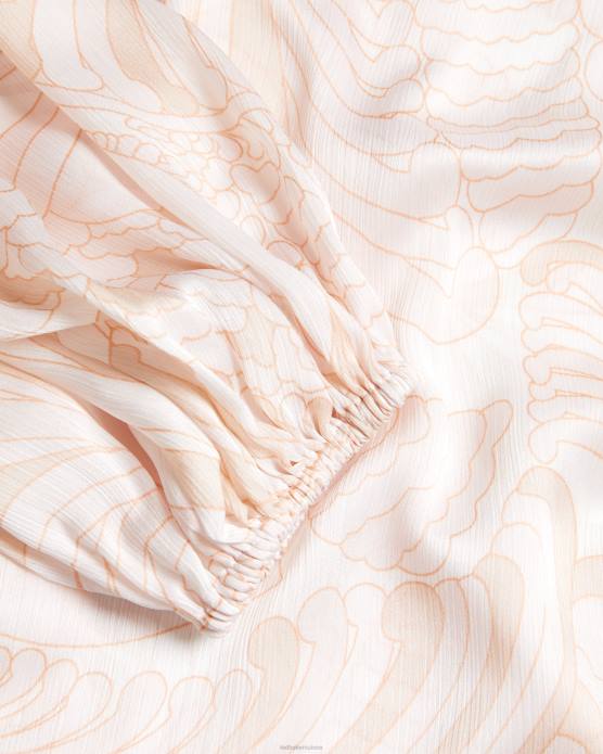 Ted Baker femmes 60VD220 vêtements imelah - haut cachemire avec manches ballon nu clair