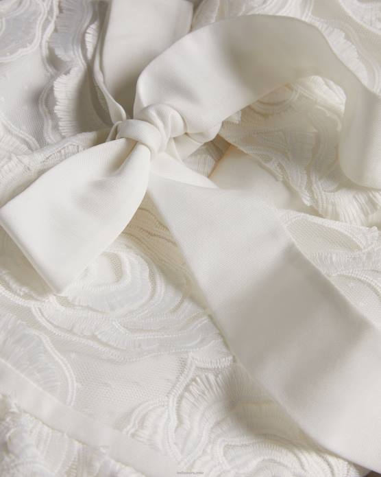 Ted Baker femmes 60VD296 vêtements eliiy - haut coupe boxy à manches bouffantes blanc