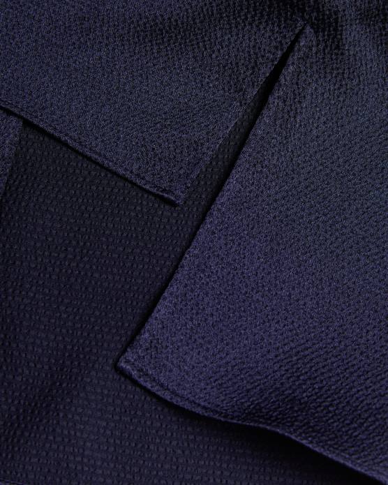 Ted Baker femmes 60VD433 vêtements Jamihla - Haut sans manches en satin martelé marine