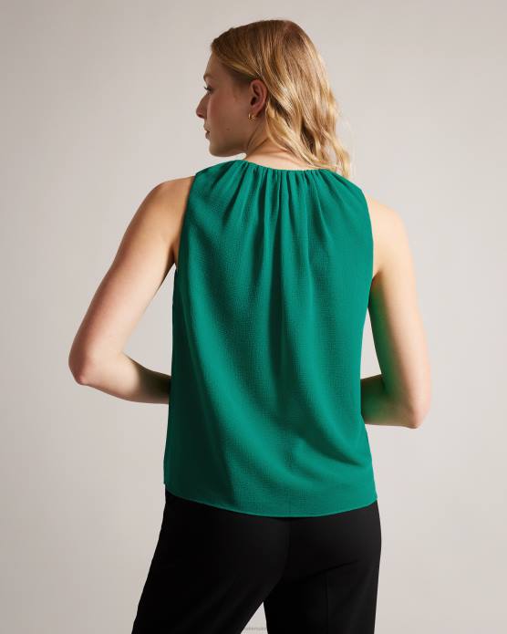Ted Baker femmes 60VD457 vêtements lydhia - top sans manches avec lien à nouer vert