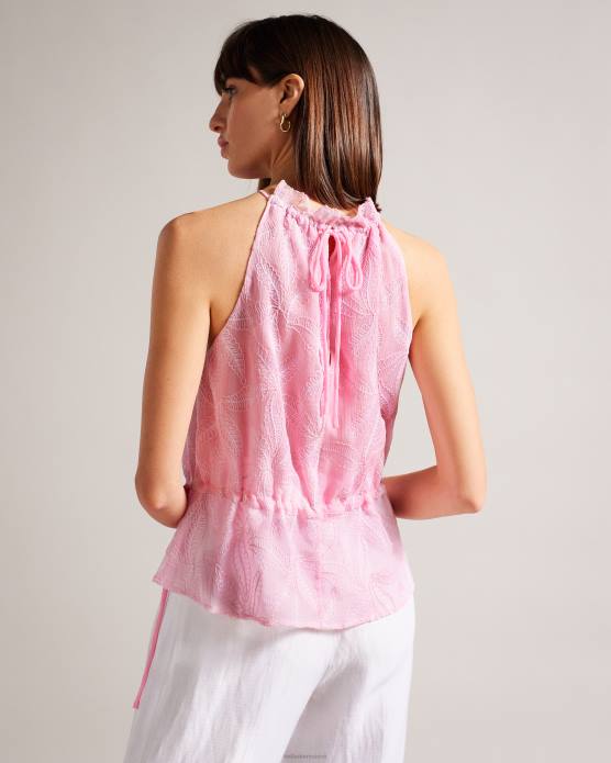 Ted Baker femmes 60VD154 vêtements ivieey - haut dos nu brodé lilas