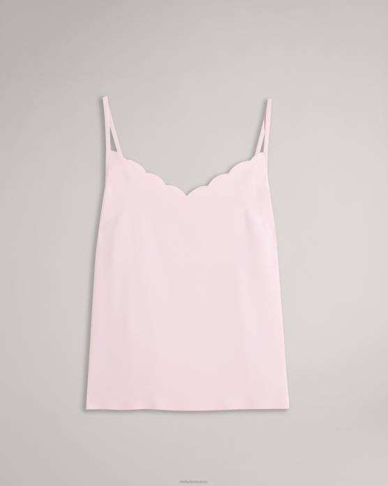 Ted Baker femmes 60VD307 vêtements Siina - Caraco à encolure festonnée rose sombre