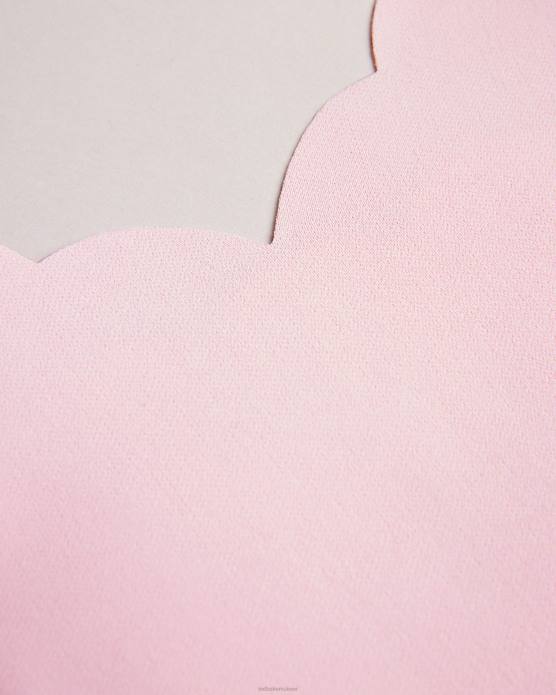 Ted Baker femmes 60VD307 vêtements Siina - Caraco à encolure festonnée rose sombre