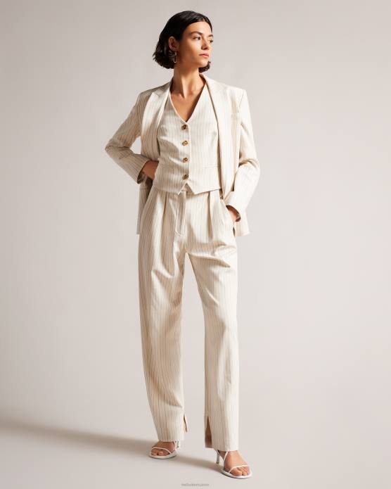 Ted Baker femmes 60VD374 vêtements kllaraj gilet ajusté à col en V crème