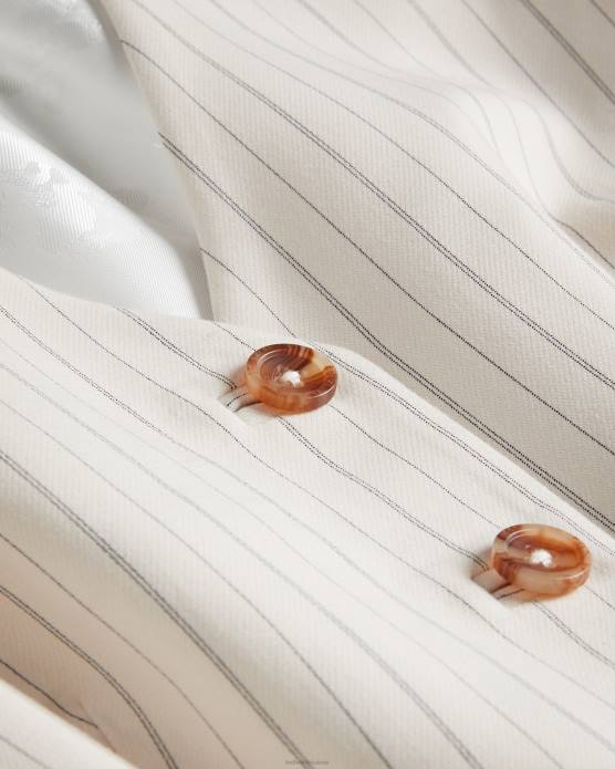 Ted Baker femmes 60VD374 vêtements kllaraj gilet ajusté à col en V crème