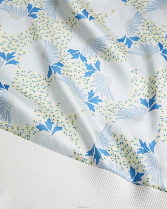 Ted Baker femmes 60VD139 vêtements luseea - haut en maille tissé sur le devant bleu ciel