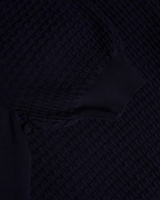 Ted Baker femmes 60VD367 vêtements haut en maille polo reannia avec boutons ornementés bleu foncé