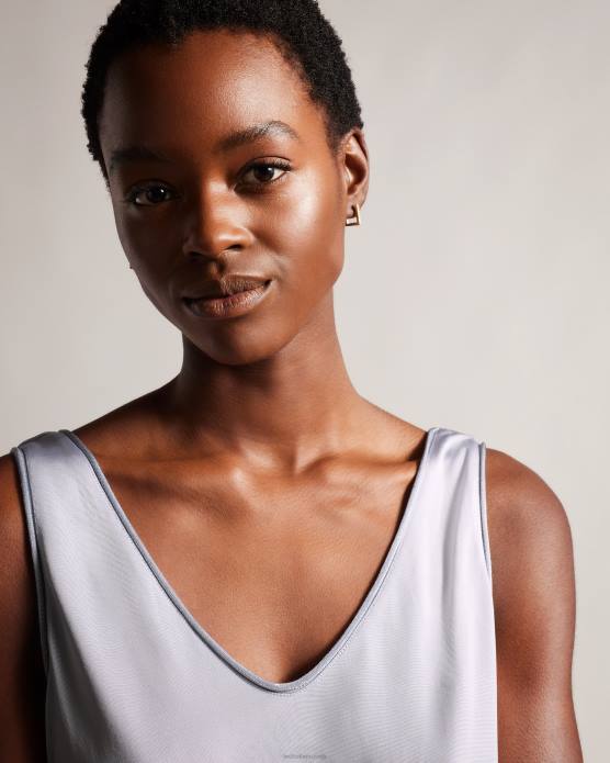 Ted Baker femmes 60VD375 vêtements gilet shavon v devant gris clair