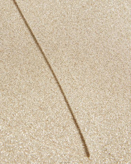 Ted Baker femmes 60VD398 vêtements gilet tricoté métallisé Sharlee or