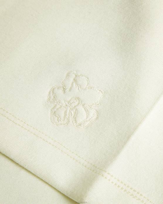 Ted Baker femmes 60VD40 vêtements Nikilaa - T-shirt carré à manches volantées jaune clair