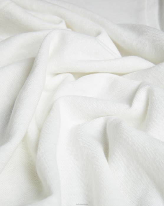 Ted Baker femmes 60VD475 vêtements t-shirt laliita col v en coton et lin blanc