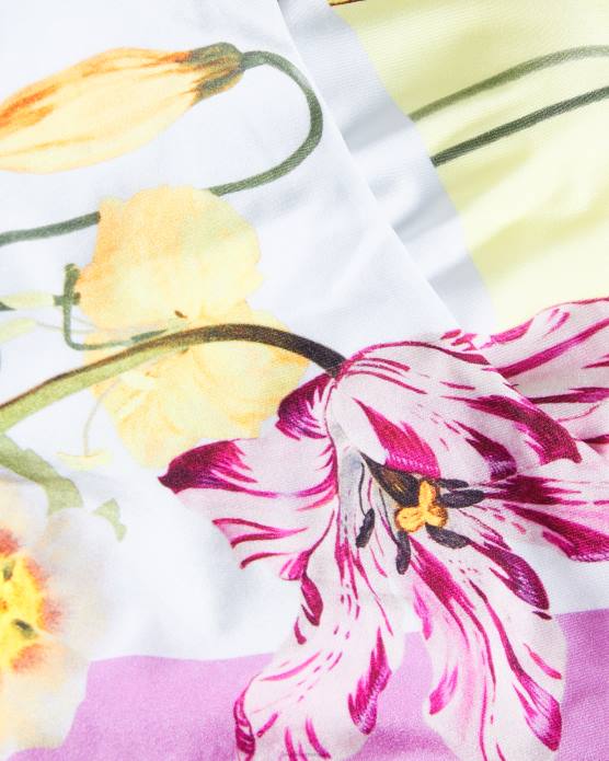 Ted Baker femmes 60VD33 vêtements Rozieh - Maillot de bain plongeant noué sur le devant blanc