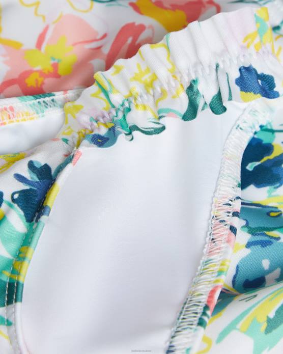Ted Baker femmes 60VD608 vêtements pantalon de bikini à fleurs melray blanc