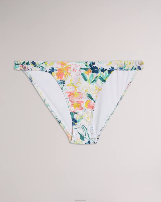 Ted Baker femmes 60VD608 vêtements pantalon de bikini à fleurs melray blanc
