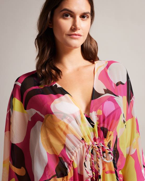 Ted Baker femmes 60VD362 vêtements lucenaa maxi dissimulation abstraite nu clair