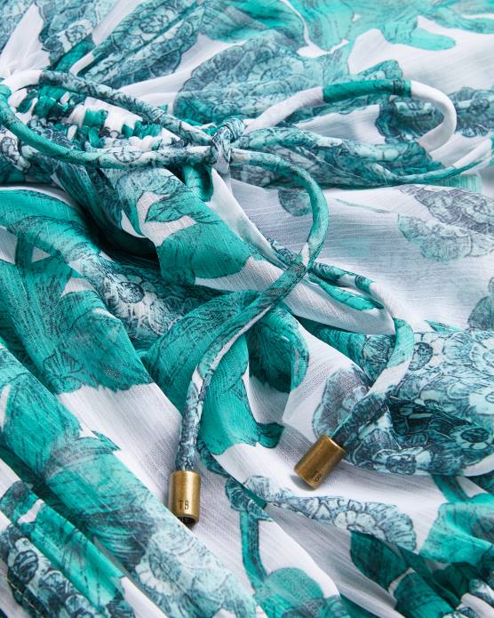 Ted Baker femmes 60VD466 vêtements Luisah - Cache-maillot de plage maxi à fleurs blanc