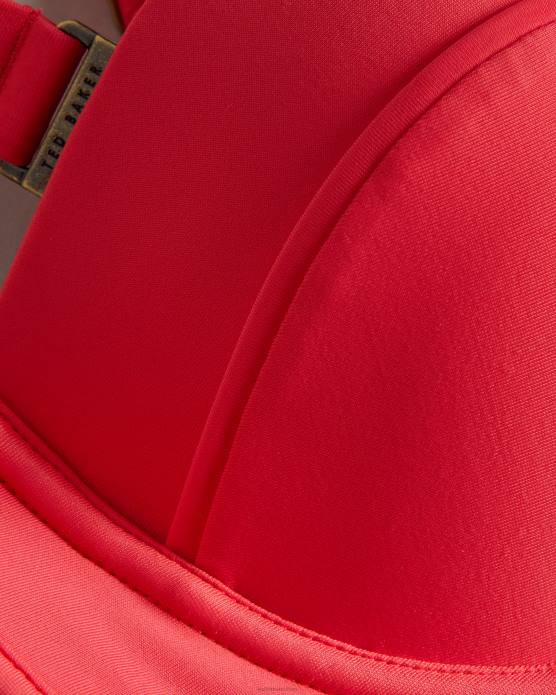 Ted Baker femmes 60VD361 vêtements haut de bikini balconnet santine détails boutons corail