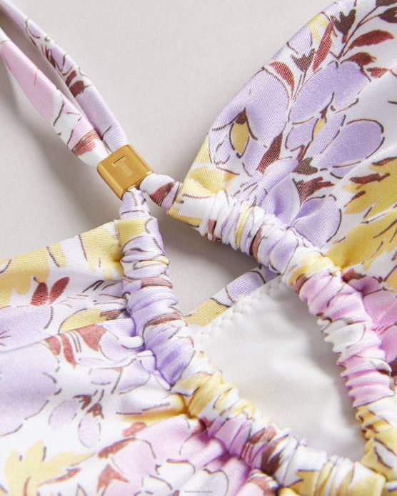 Ted Baker femmes 60VD415 vêtements telisea - haut de bikini à découpes blanc