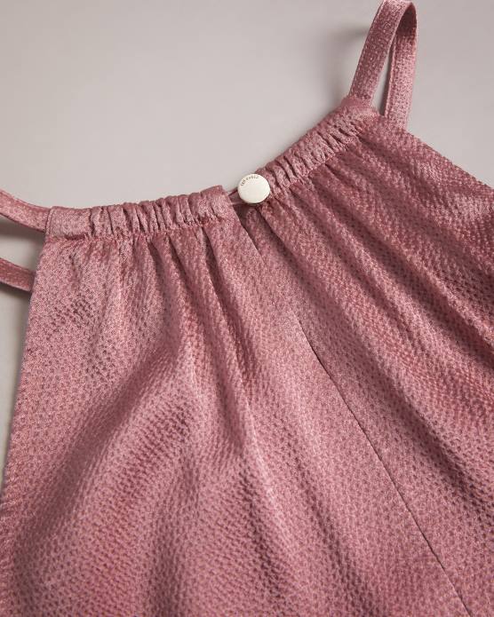 Ted Baker femmes 60VD193 vêtements robe midi dos nu roxieyy rose sombre