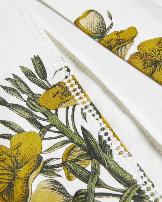 Ted Baker femmes 60VD292 vêtements robe crayon botanique à encolure carrée Jasmmie blanc