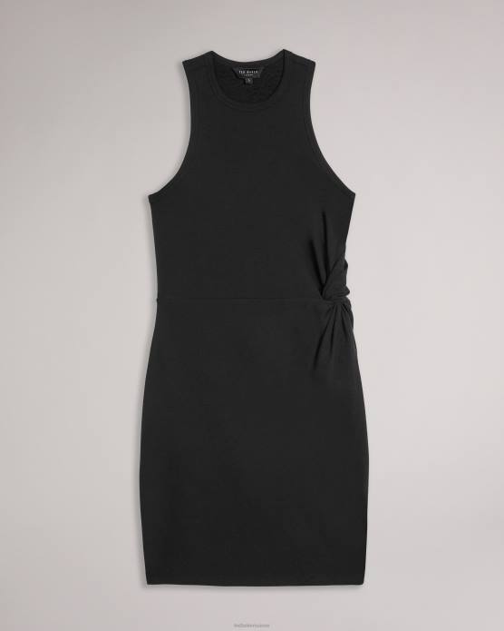 Ted Baker femmes 60VD413 vêtements livviaa - robe en jersey nouée sur le devant noir