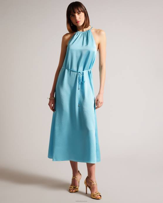 Ted Baker femmes 60VD473 vêtements robe midi dos nu roxieyy bleu