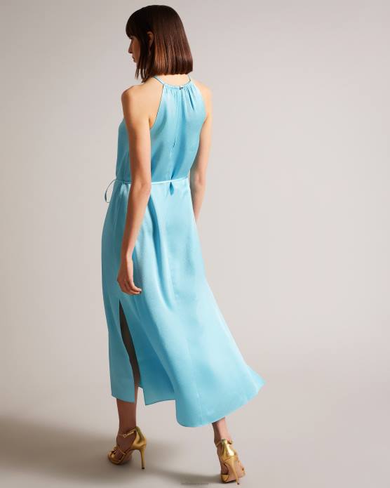 Ted Baker femmes 60VD473 vêtements robe midi dos nu roxieyy bleu