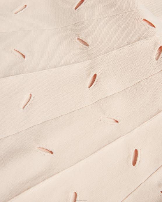 Ted Baker femmes 60VD242 vêtements Ambyr - Mini-robe en point d'aiguille avec ourlet détaillé rose clair