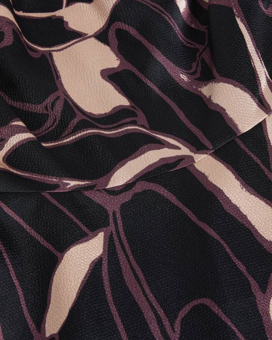 Ted Baker femmes 60VD65 vêtements gilliaa - robe courte à imprimé abstrait noir