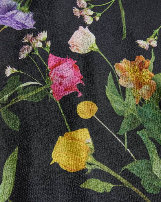 Ted Baker femmes 60VD177 vêtements Addilin - Robe nuisette mi-longue à col bénitier noir