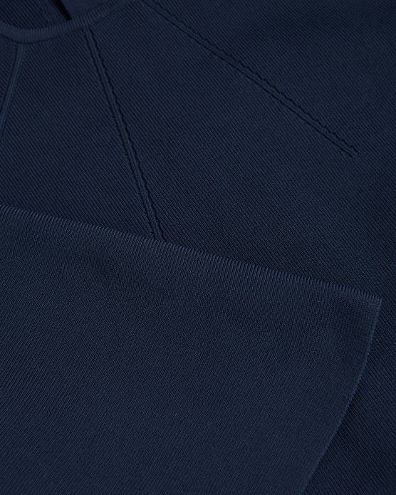 Ted Baker femmes 60VD187 vêtements robe midi moulante en maille à manches évasées Lounia bleu foncé