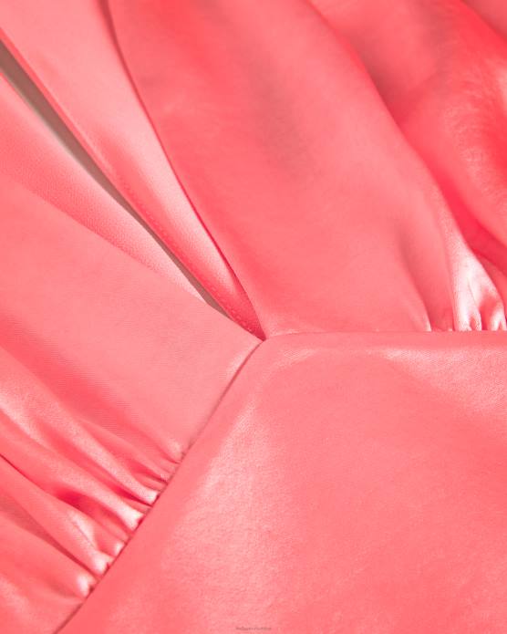 Ted Baker femmes 60VD1 vêtements Robe mi-longue en satin Daniia avec manches blouson corail