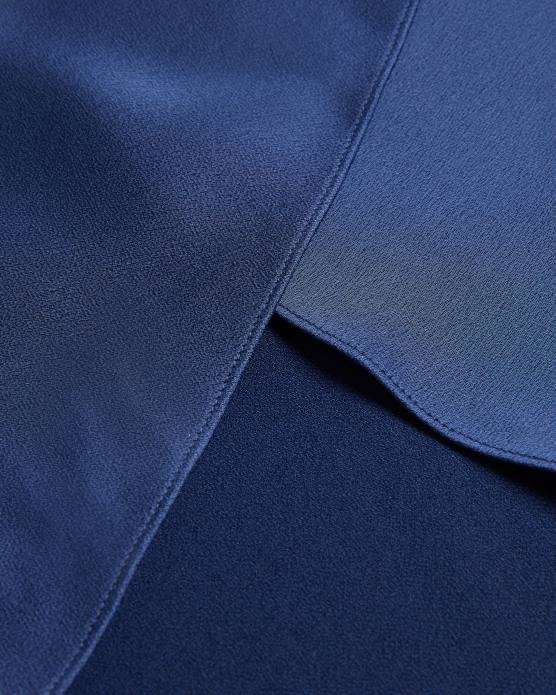 Ted Baker femmes 60VD23 vêtements robe midi drapée à une épaule gabie bleu foncé