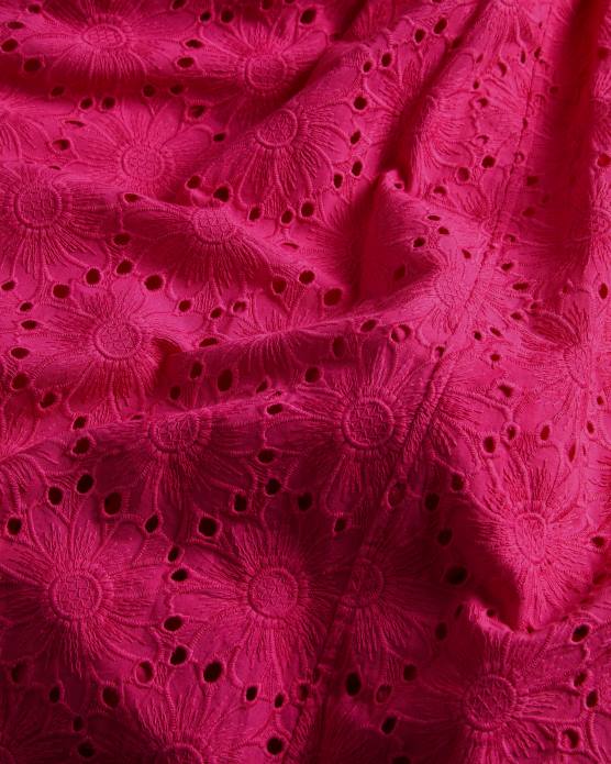 Ted Baker femmes 60VD245 vêtements robe d'été mi-longue à volants et col en V Mirza rose pétant