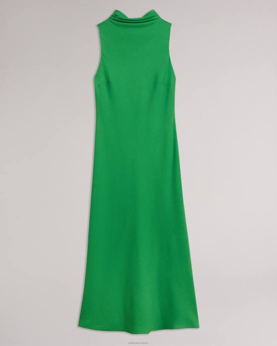 Ted Baker femmes 60VD252 vêtements robe nuisette mi-longue sans manches à col bénitier eleanar vert