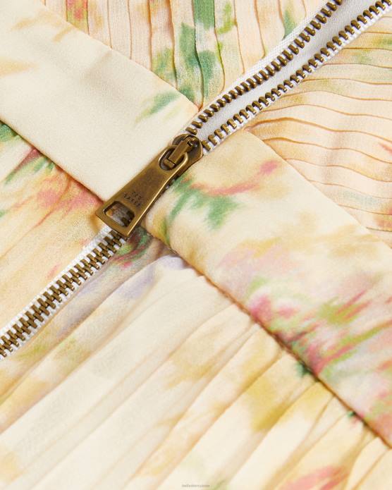 Ted Baker femmes 60VD25 vêtements amerah - robe mi-longue plissée croisée sur le devant bronzer