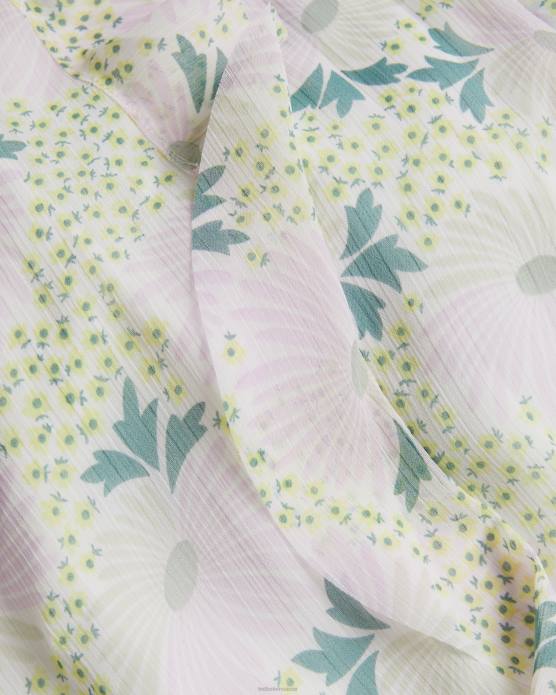 Ted Baker femmes 60VD30 vêtements robe midi sans manches à volants cascade calinia lilas