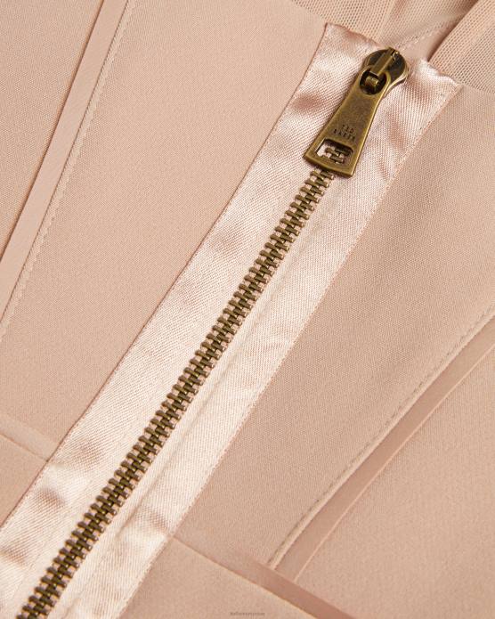 Ted Baker femmes 60VD359 vêtements ivylou - robe mi-longue moulante à manches transparentes nu