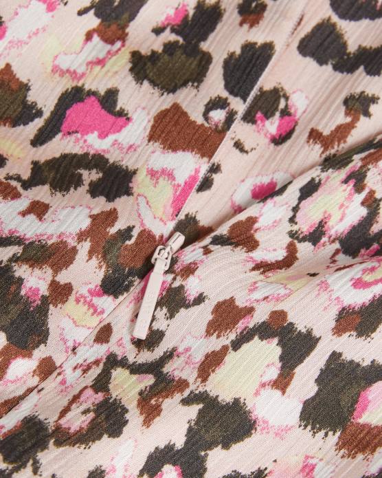 Ted Baker femmes 60VD50 vêtements Luceeya - Robe mi-longue ajustée et évasée avec insert échelle rose sombre