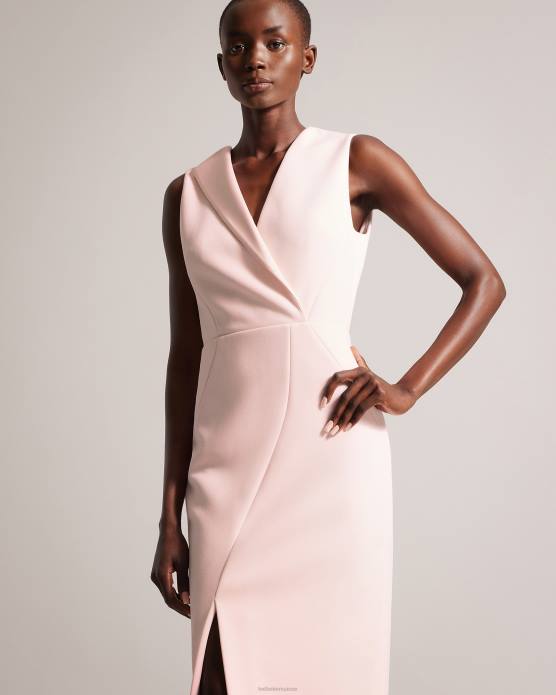 Ted Baker femmes 60VD175 vêtements robe moulante avec coutures tilolah nu clair