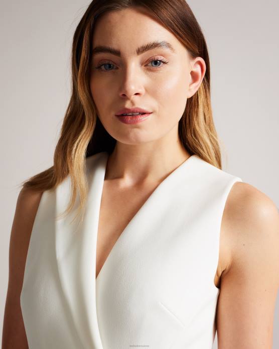 Ted Baker femmes 60VD232 vêtements robe moulante avec coutures tilolah Ivoire
