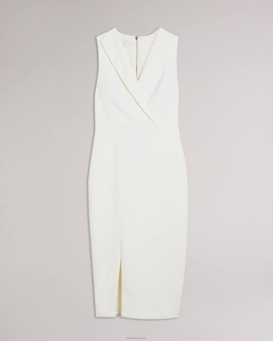 Ted Baker femmes 60VD232 vêtements robe moulante avec coutures tilolah Ivoire