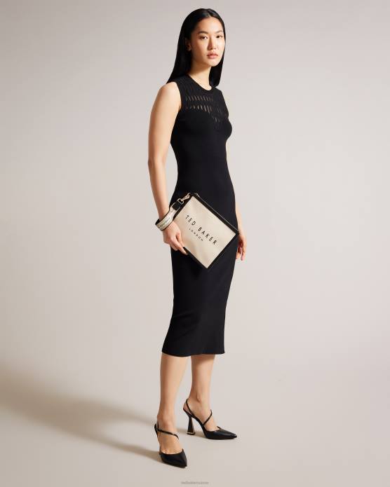 Ted Baker femmes 60VD766 Sacs pochette en toile de marque Vivantora écru