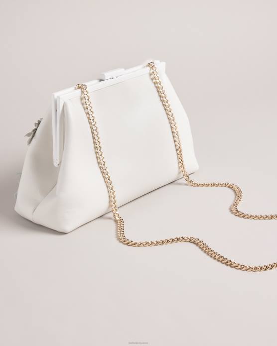 Ted Baker femmes 60VD695 Sacs felorr pochette à fleurs appliquées écru