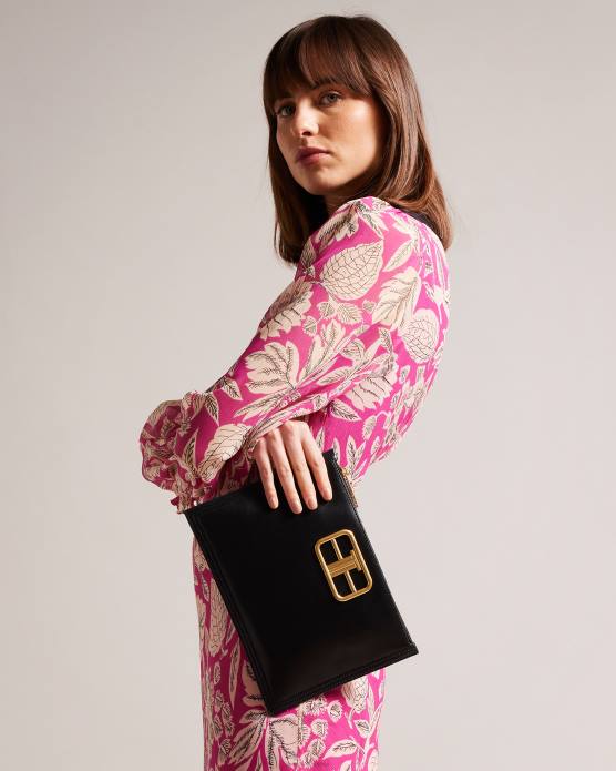 Ted Baker femmes 60VD747 Sacs pochette à matériel de déclaration tikila noir