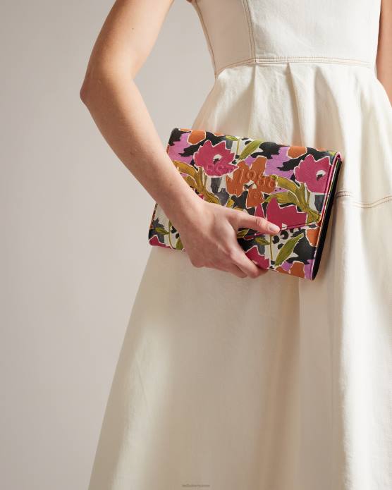 Ted Baker femmes 60VD812 Sacs magnoly pochette à imprimé magnolia rose