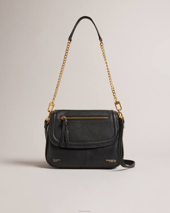 Ted Baker femmes 60VD673 Sacs sac porté épaule en cuir galet Nishat noir