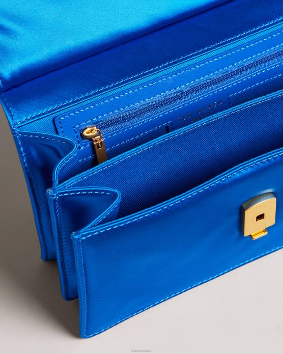 Ted Baker femmes 60VD675 Sacs Kialynn - Mini sac porté épaule à grosse chaîne bleu