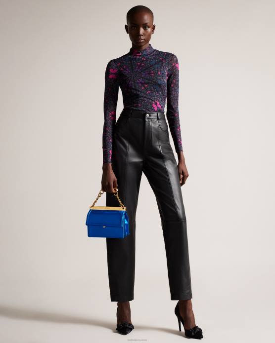 Ted Baker femmes 60VD675 Sacs Kialynn - Mini sac porté épaule à grosse chaîne bleu