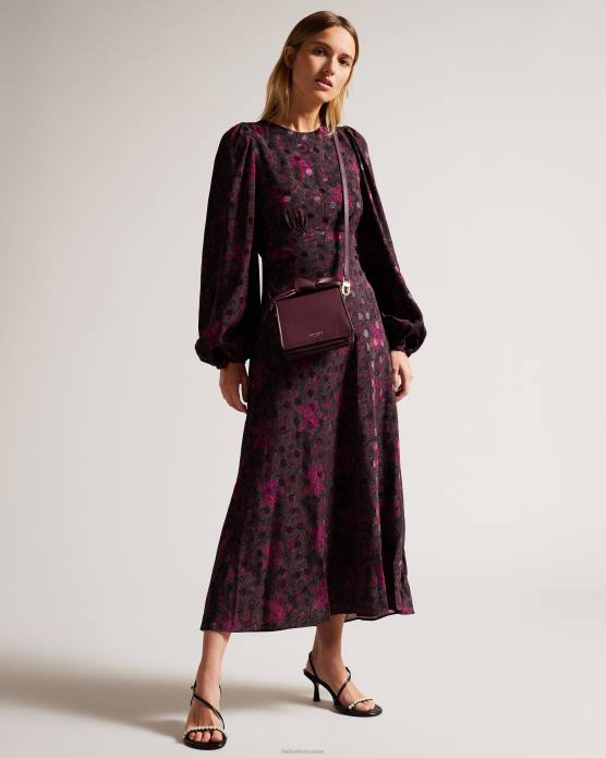 Ted Baker femmes 60VD678 Sacs niyah - mini sac bandoulière à nœud doux violet foncé